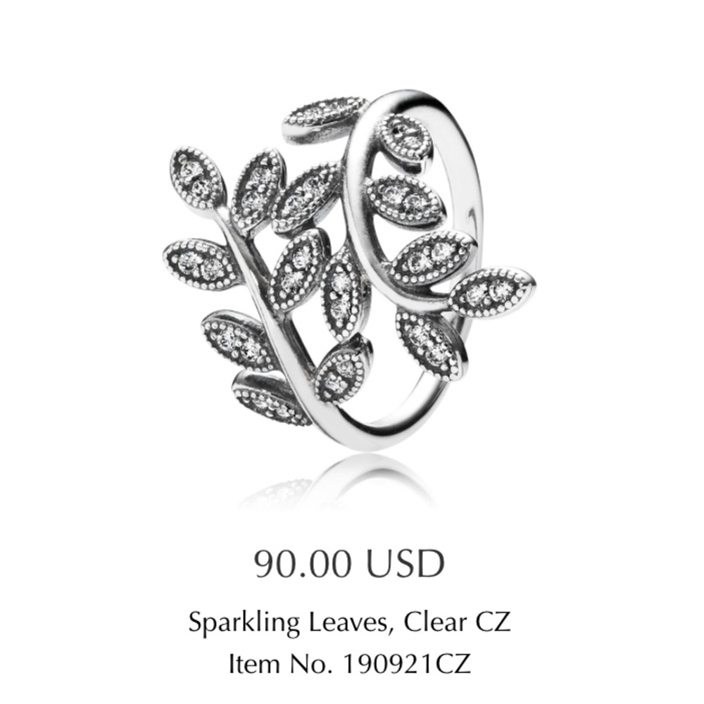 Pandora Leaves Ring - size 6
